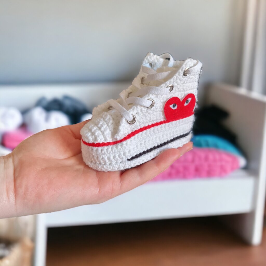 Personalized Baby Crochet Sneakers - view 5