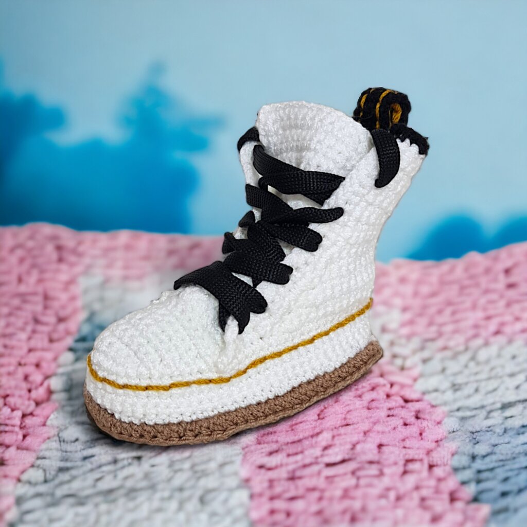 Classic Baby Combat White Punk Boots - view 3