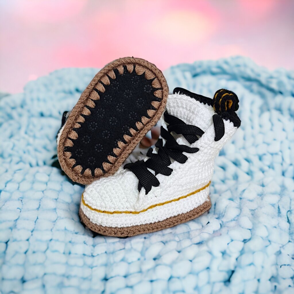 Classic Baby Combat White Punk Boots - view 5