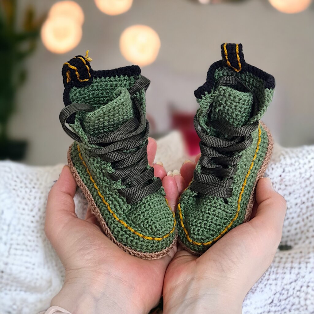 Punk Classic Baby Army Green Boots - view 5