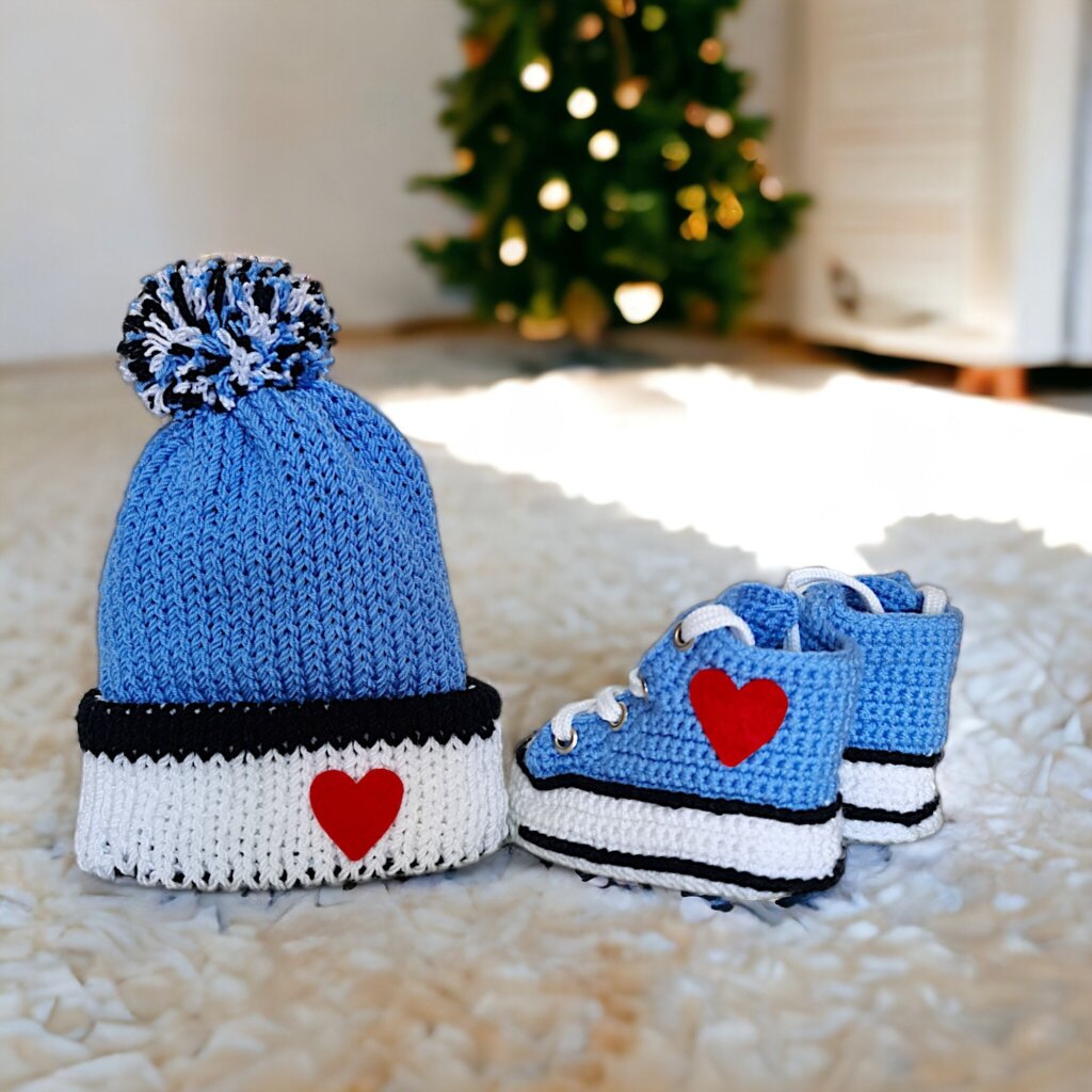 Organic Cotton Baby Blue Sneaker - view 4