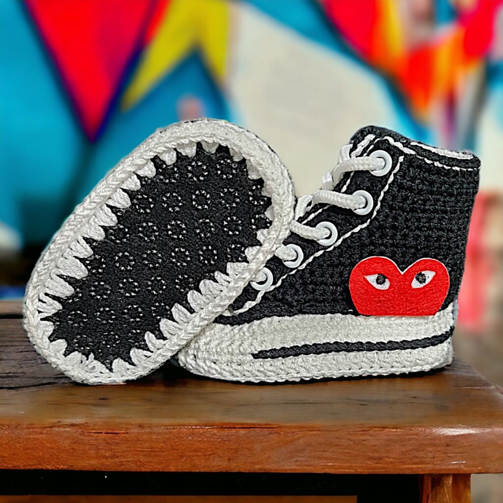 Crochet Baby Sneakers - view 5