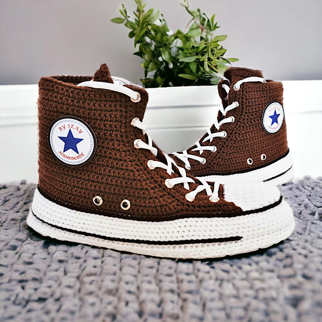 High Top Converse-Style Sneaker Slippers - view 3