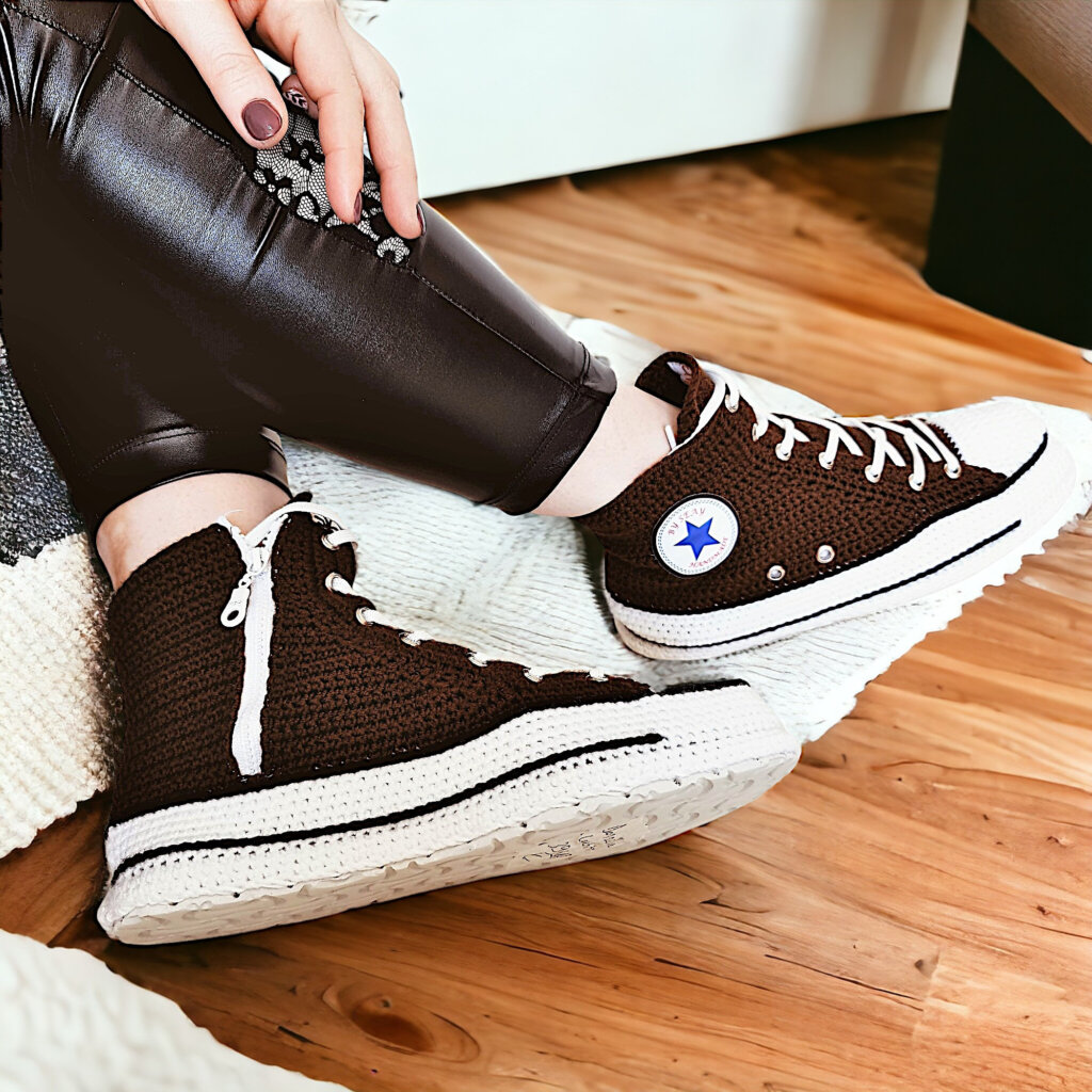 High Top Converse-Style Sneaker Slippers - view 4