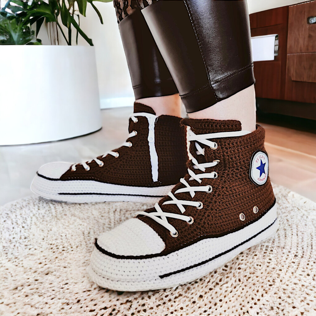 High Top Converse-Style Sneaker Slippers - view 5