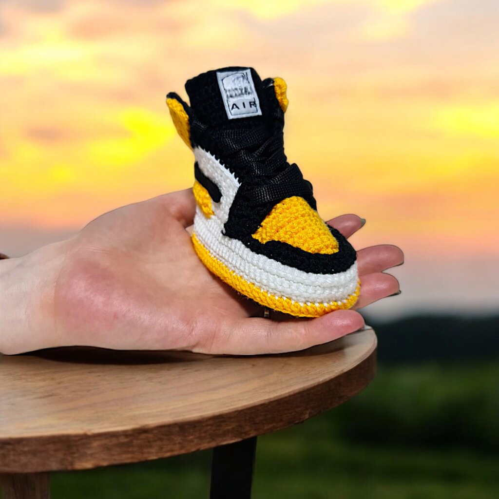 Jordan Style Baby Sneaker Booties - view 3