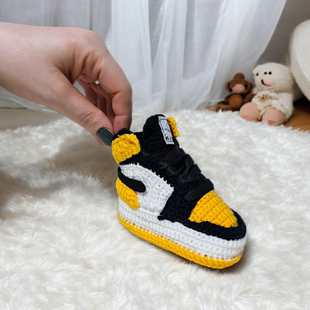Jordan Style Baby Sneaker Booties - view 5