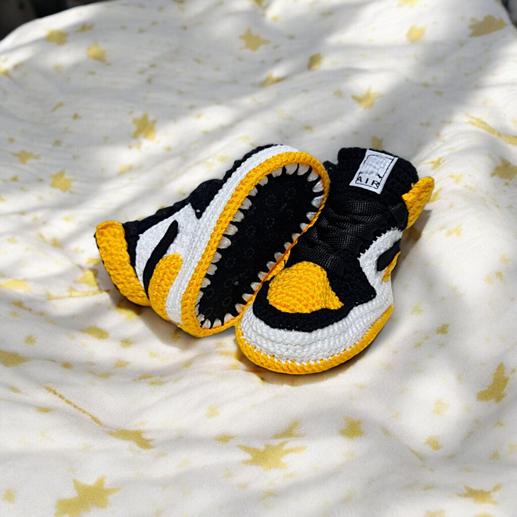 Jordan Style Baby Sneaker Booties - view 2