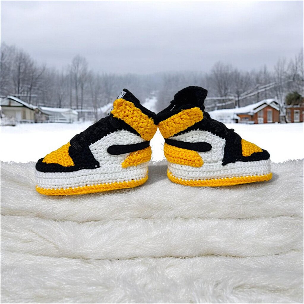Jordan Style Baby Sneaker Booties - view 4