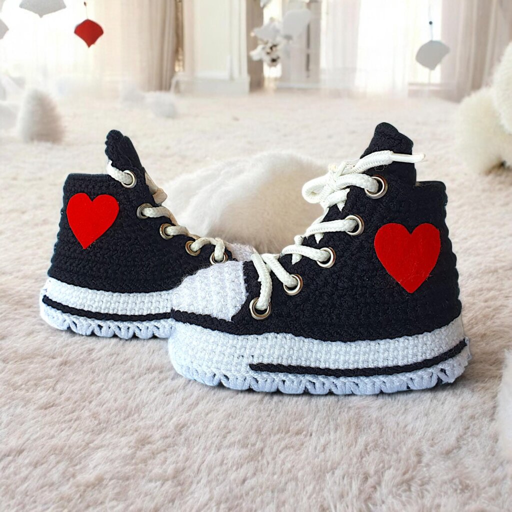 Custom Crochet Baby Sneaker Kicks - view 4