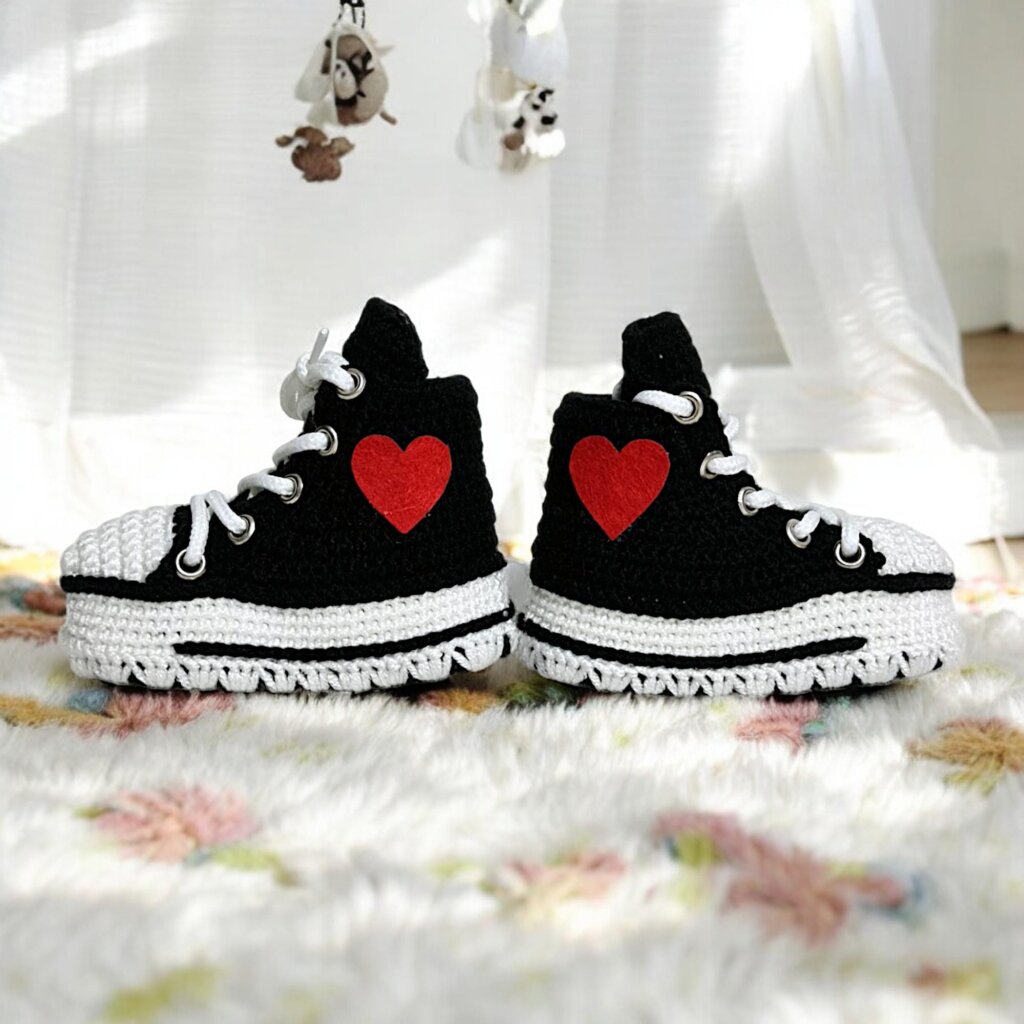 Custom Crochet Baby Sneaker Kicks - view 5