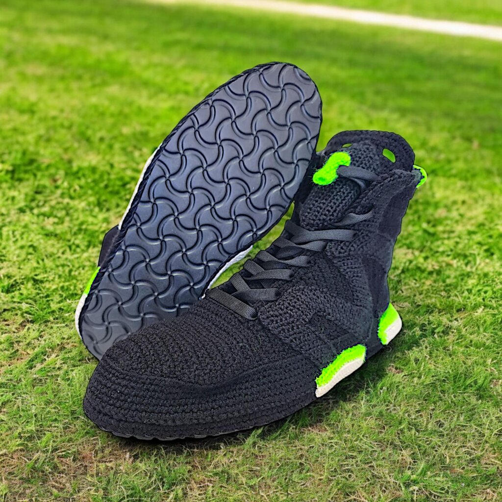 Retro Jordans Style Neon Green Sneakers Slippers - view 2