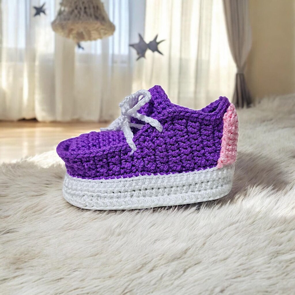 Custom Crochet Baby Girl Booties - view 2