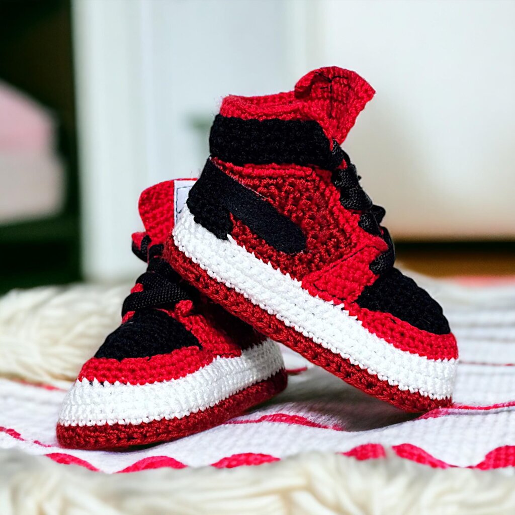 Crochet Baby Jordan Sneakers - view 3