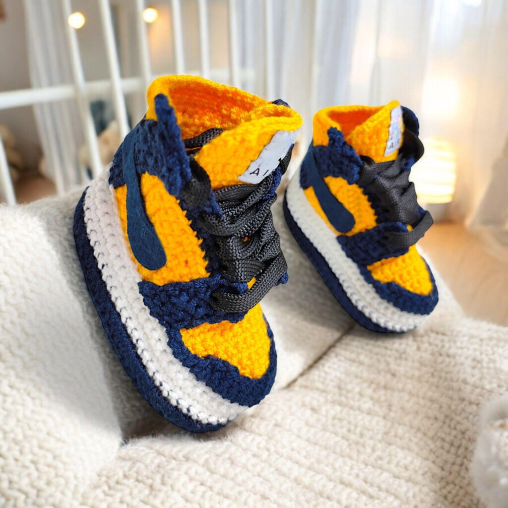 Baby Crochet Jordan Sneakers - view 4 Baby Crochet Jordan Sneakers - view 4