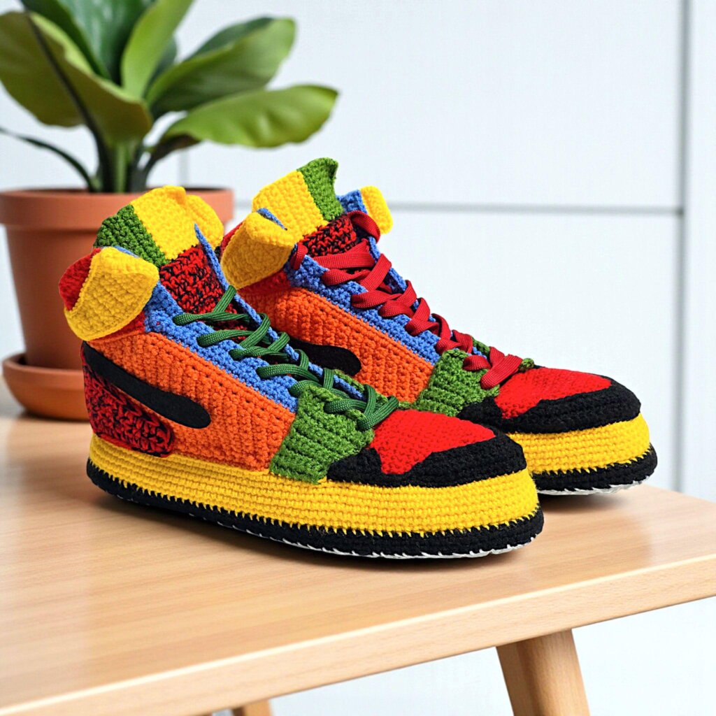 Jordan Multicolor Knitted Sneaker Slippers - view 5 Jordan Multicolor Knitted Sneaker Slippers - view 5