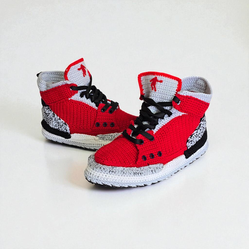 Jordan Crochet Retro Basketball Sneakers Slippers - view 5