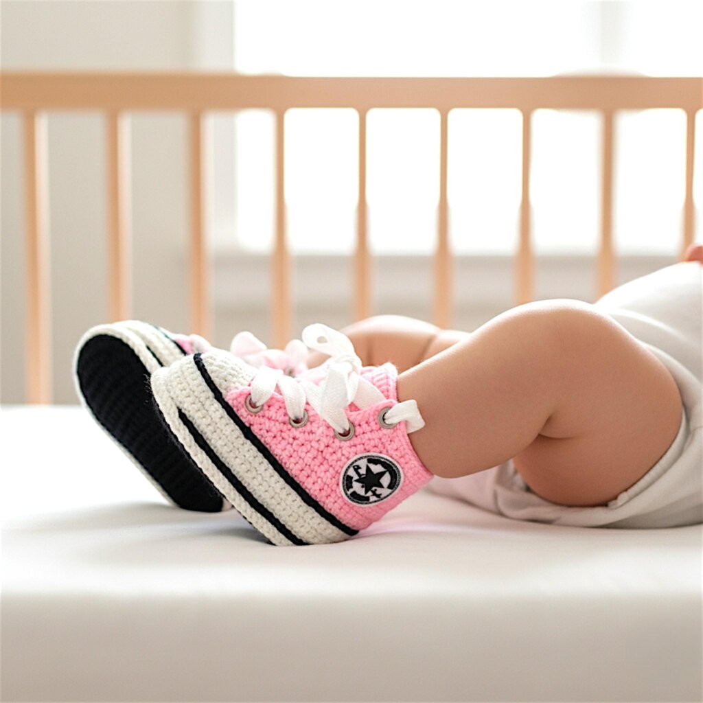 Crochet Baby Girl Sneakers - view 5