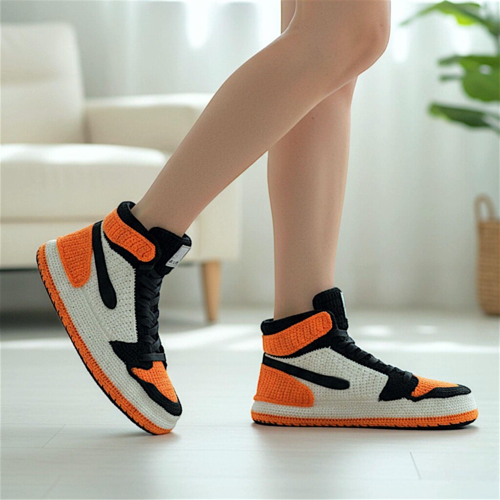 Jordan Orange Sneaker - view 3