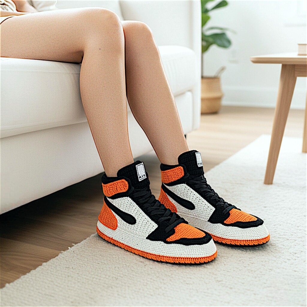Jordan Orange Sneaker - view 5
