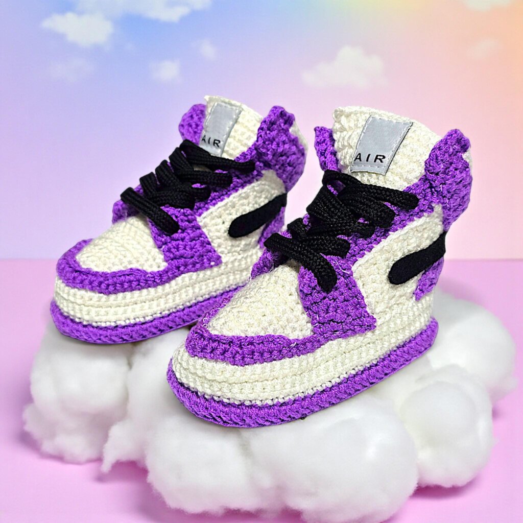 Jordan Style Baby Booties - view 3