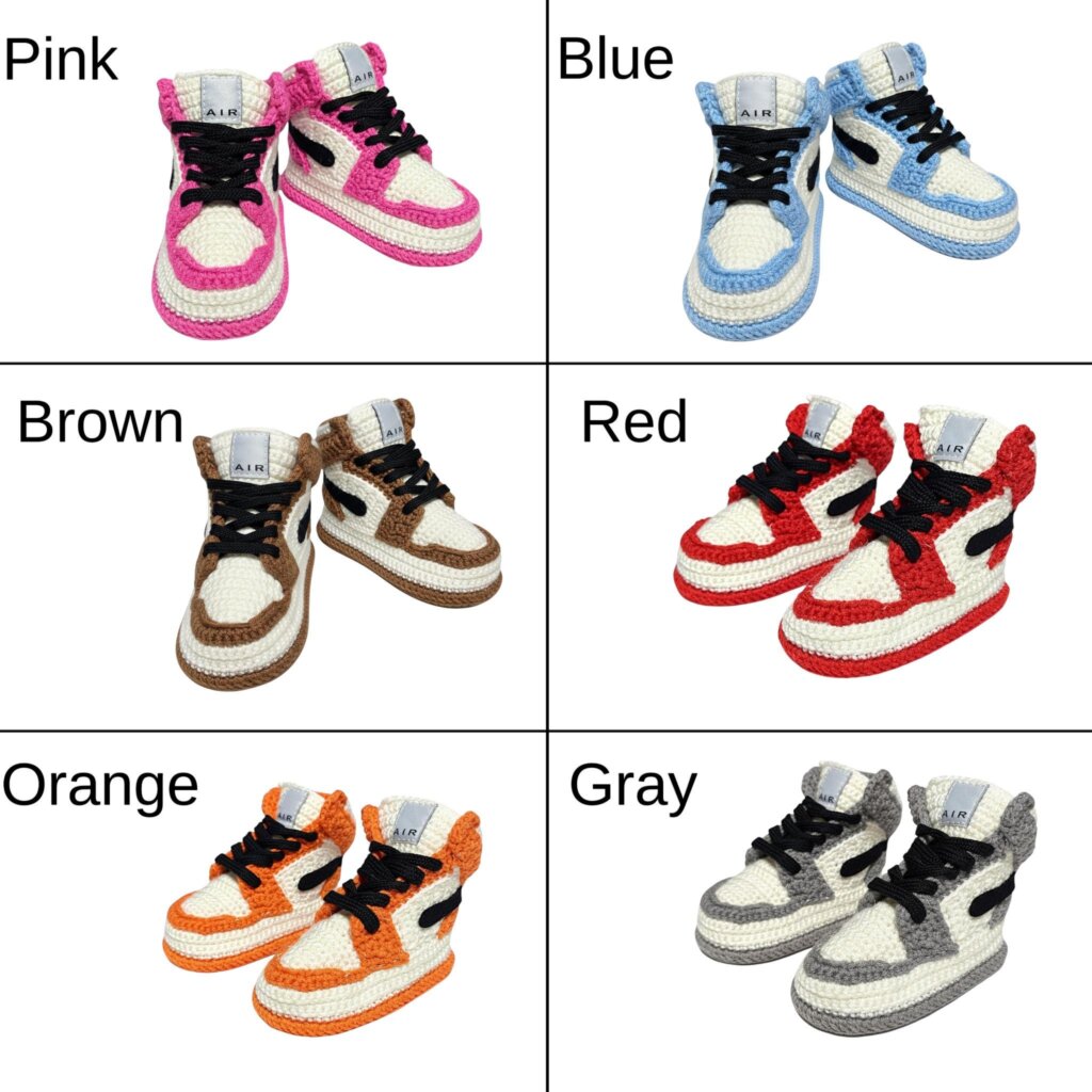 Jordan Style Baby Booties - view 2