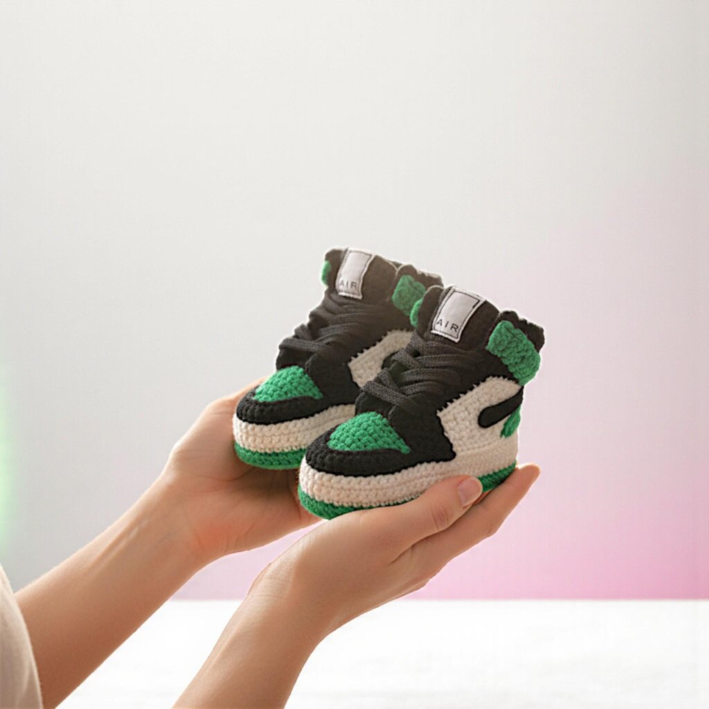 Crochet Baby Jordan Sneakers - view 5