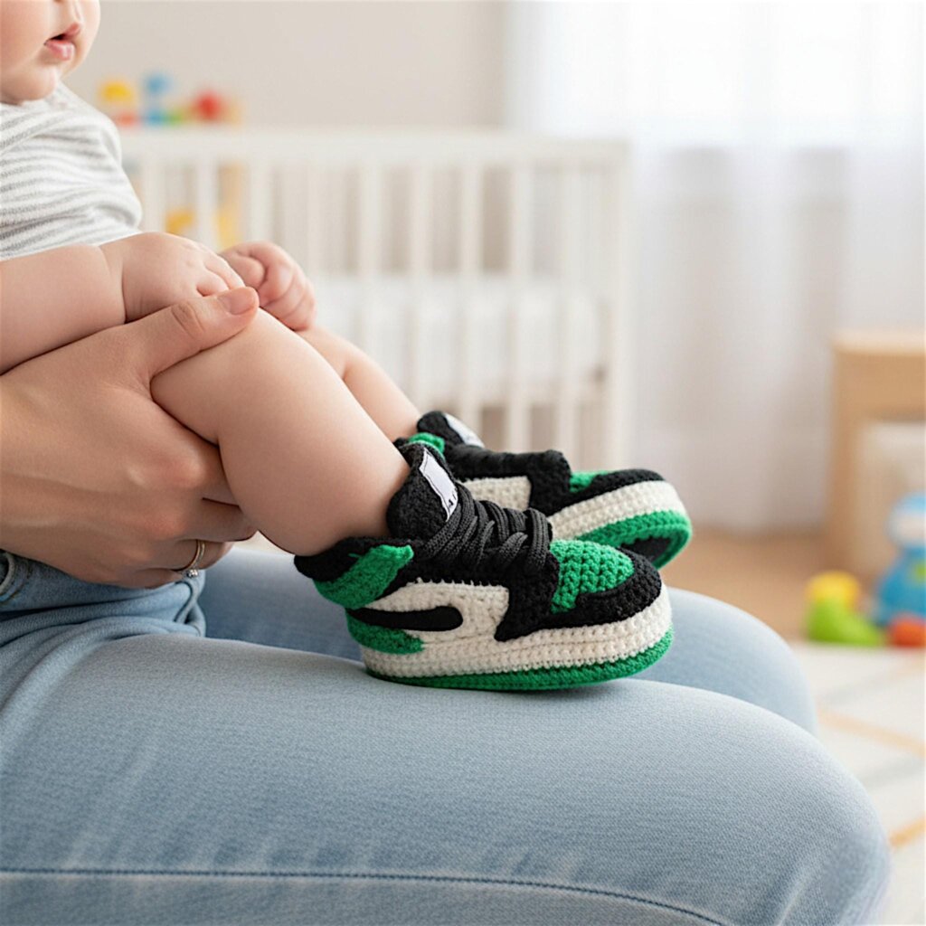 Crochet Baby Jordan Sneakers - view 3