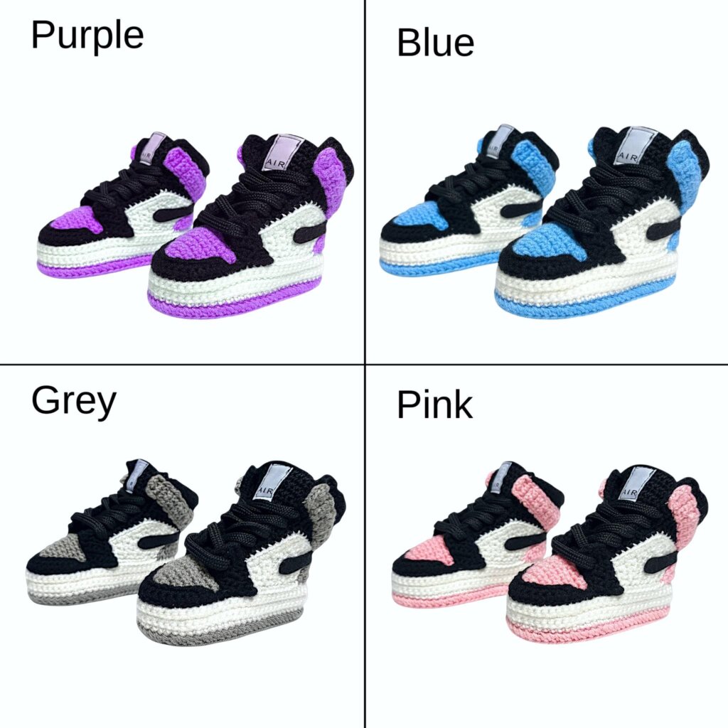 Crochet Baby Jordan Sneakers - view 2