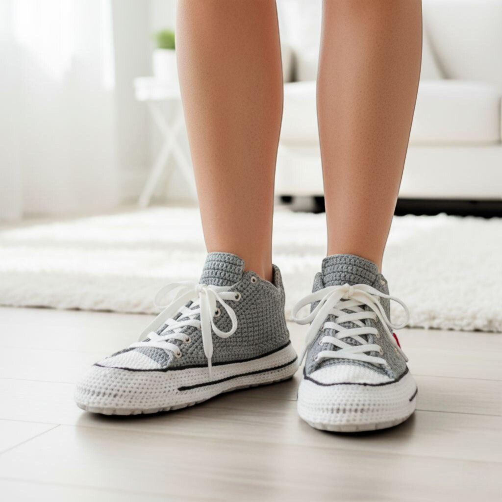 Crochet Sneakers Slippers - view 4