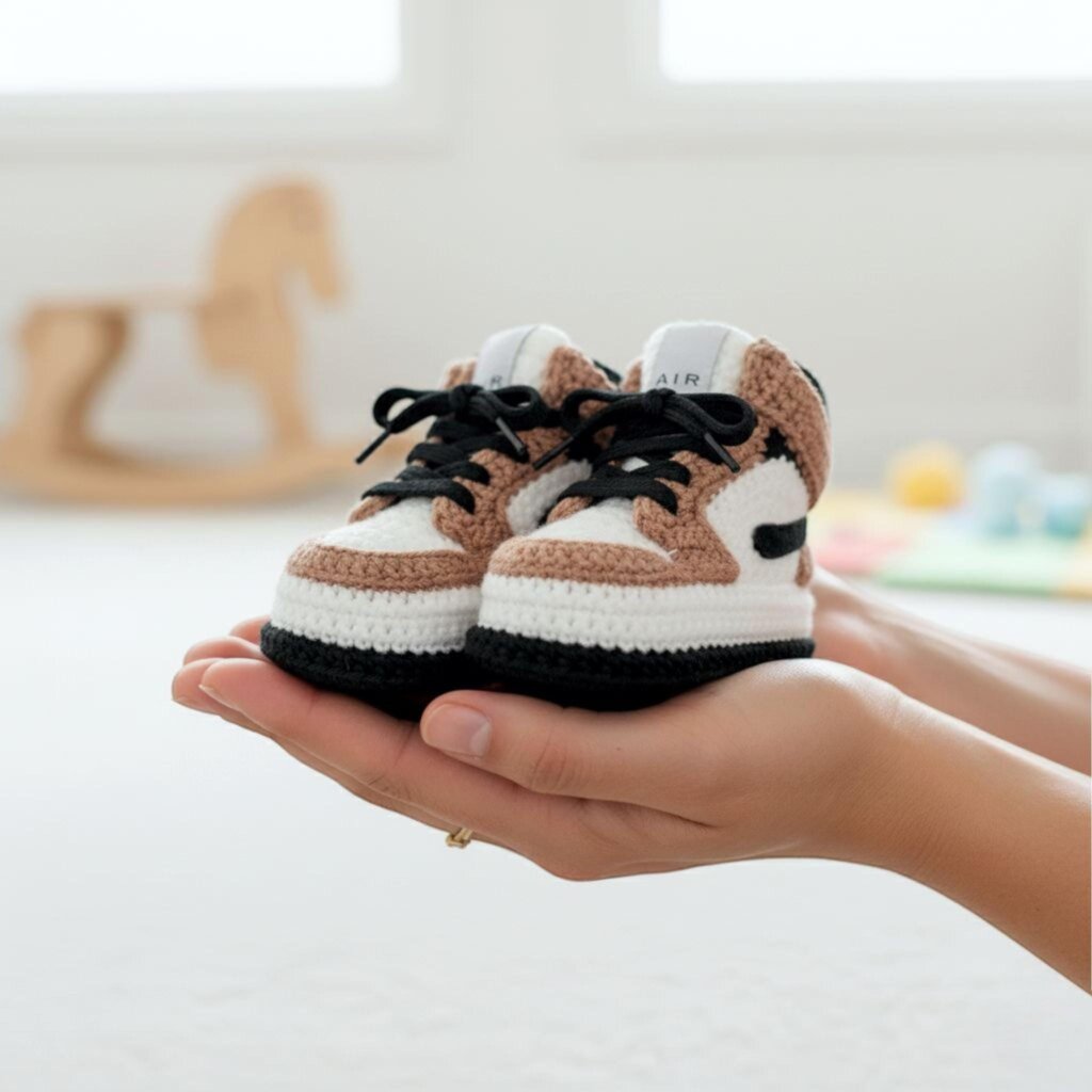 Crochet Baby Sneakers - view 2