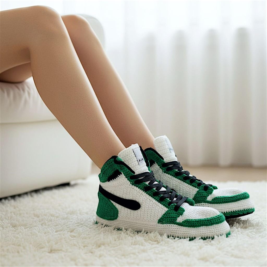Jordan Crochet Retro Basketball High-Top Slippers - view 2 Jordan Crochet Retro Basketball High-Top Slippers - view 2
