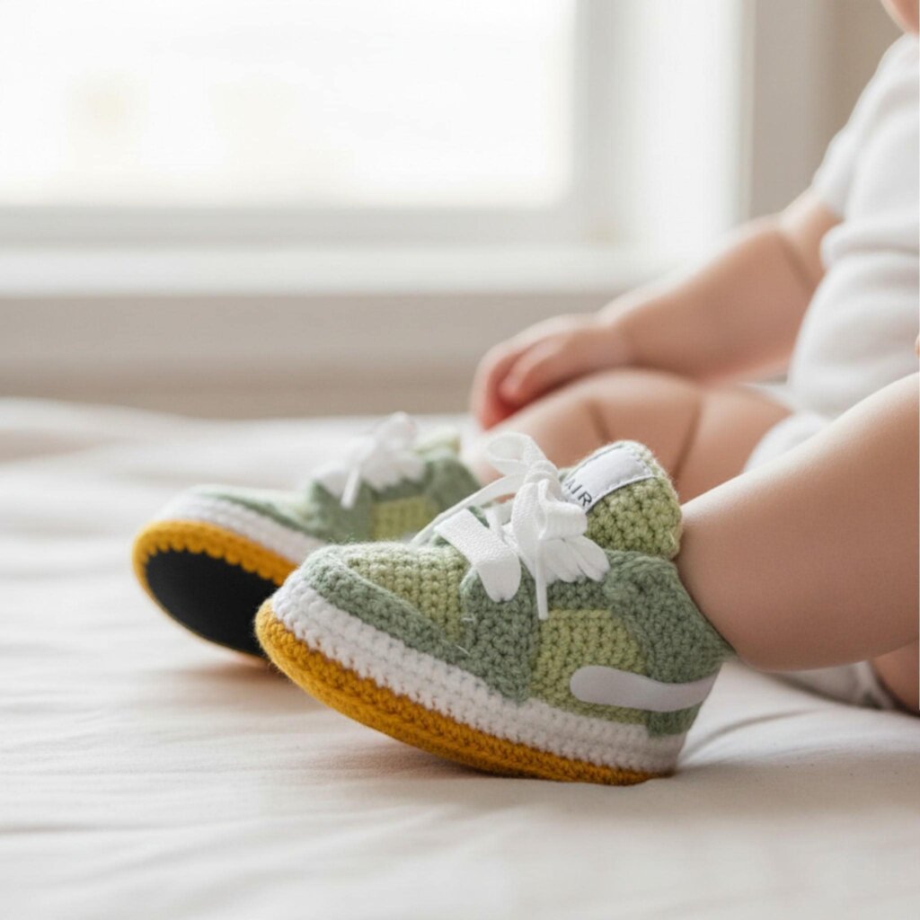Green Baby Dunk Sneaker Jordan Booties - view 2