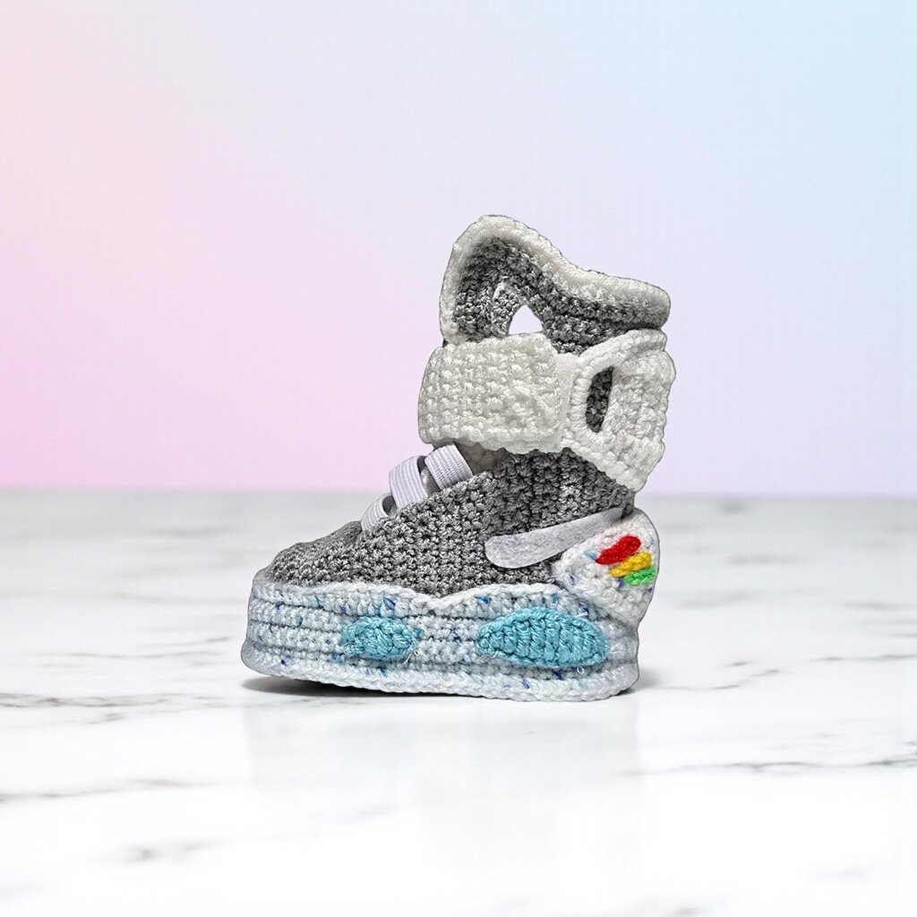 Crochet Air Mags Baby Booties - view 5