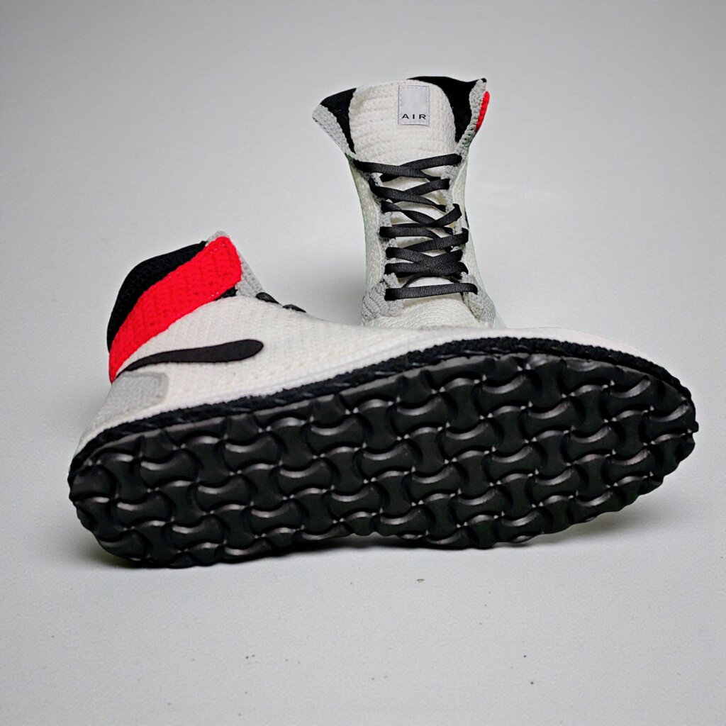 Crochet Jordan-Style Smoke Gray Sneaker Slippers - view 3 Crochet Jordan-Style Smoke Gray Sneaker Slippers - view 3