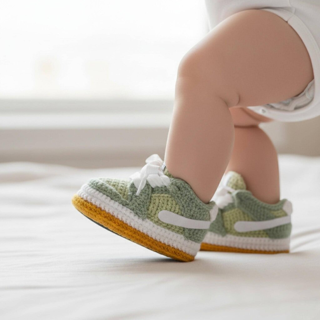 Green Baby Dunk Sneaker Jordan Booties - view 4