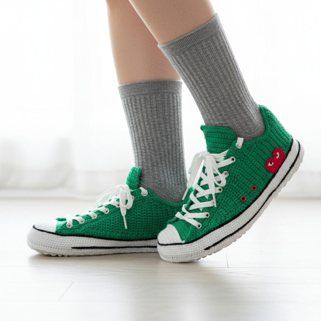 Knitted Sneaker Slippers - view 3