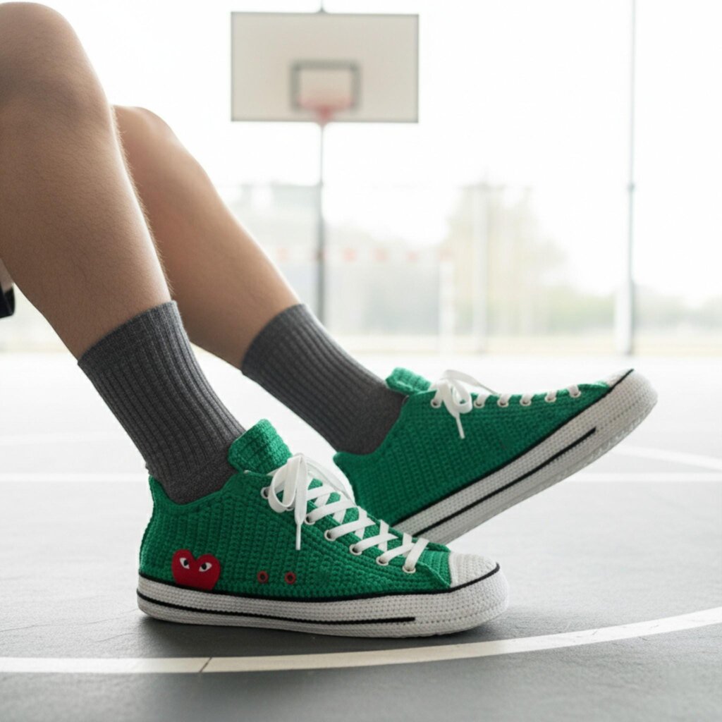 Knitted Sneaker Slippers - view 5