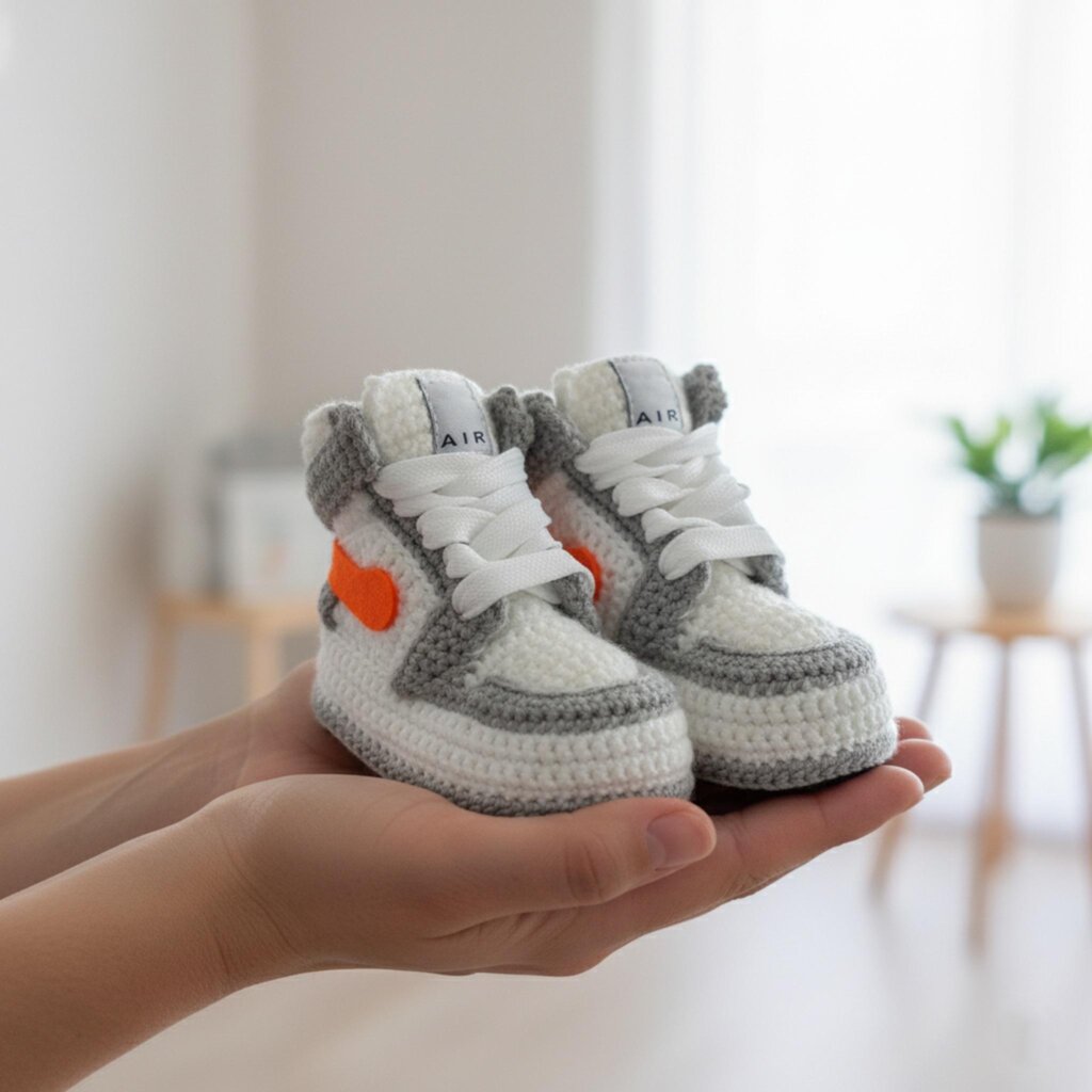 Jordan Baby Tiny Crochet Sneakers - view 4 Jordan Baby Tiny Crochet Sneakers - view 4