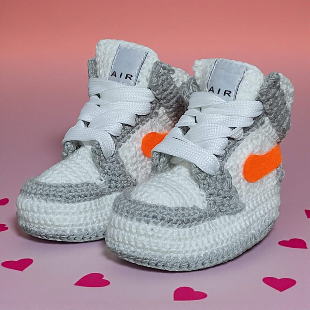 Jordan Baby Tiny Crochet Sneakers - view 2 Jordan Baby Tiny Crochet Sneakers - view 2
