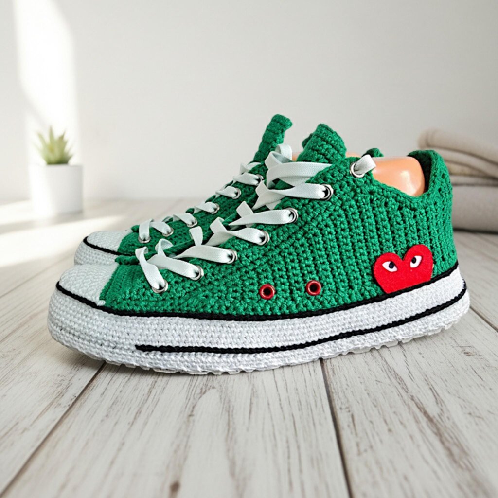 Knitted Sneaker Slippers - view 2