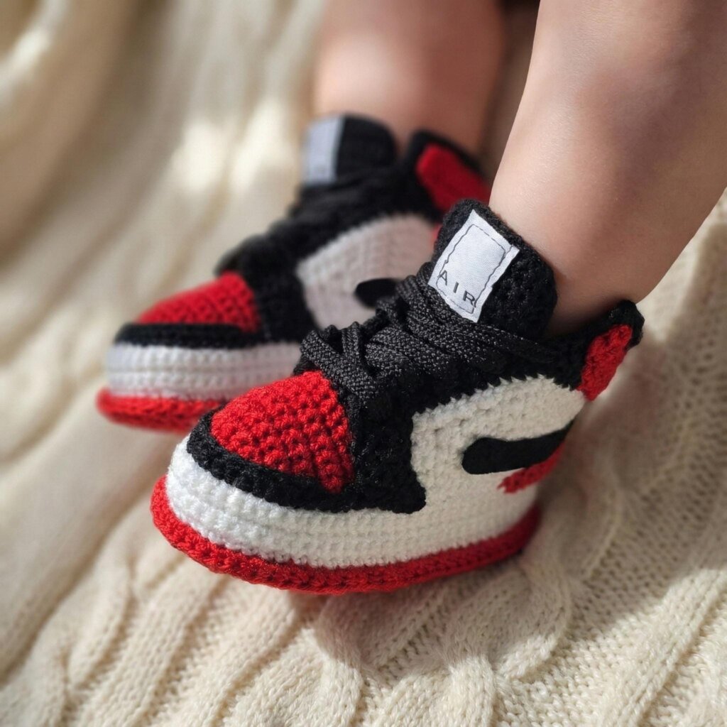 Crochet Baby Jordan Sneakers - view 2