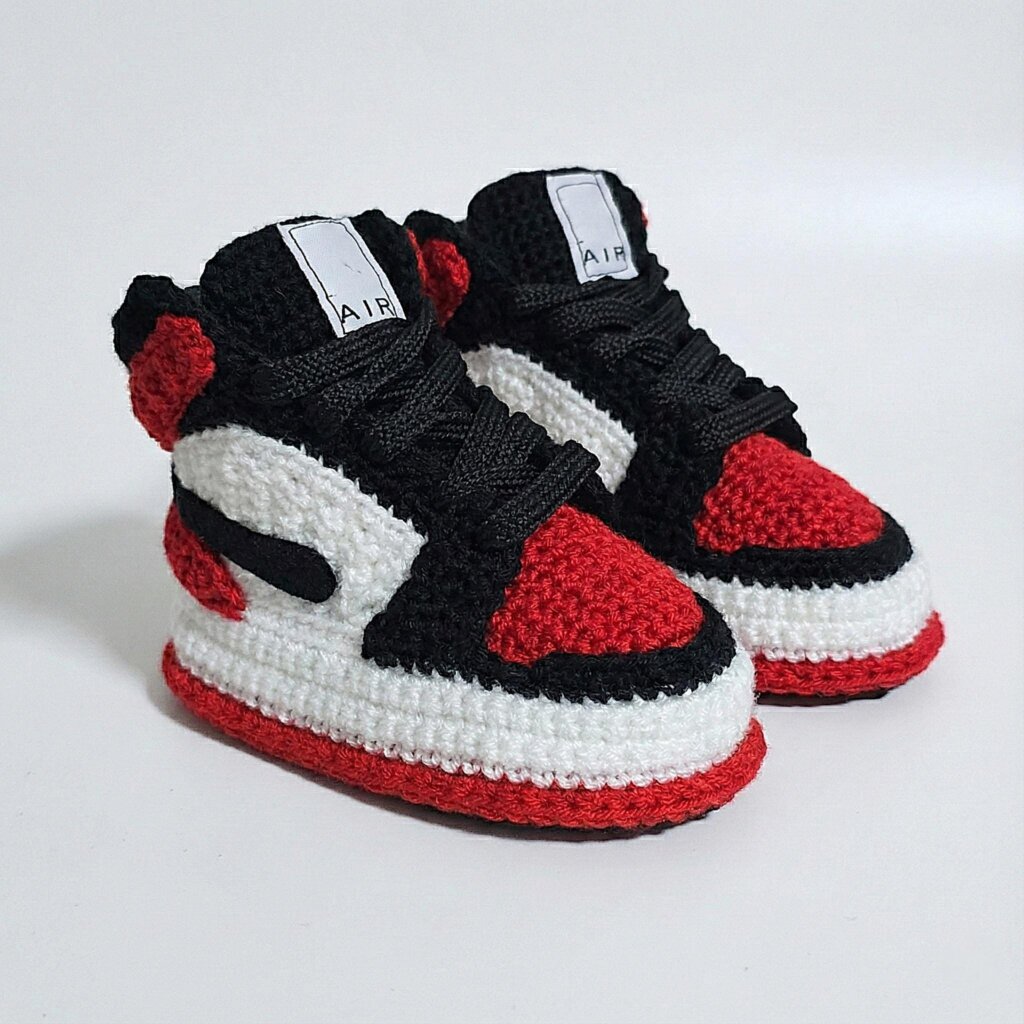 Crochet Baby Jordan Sneakers - view 3