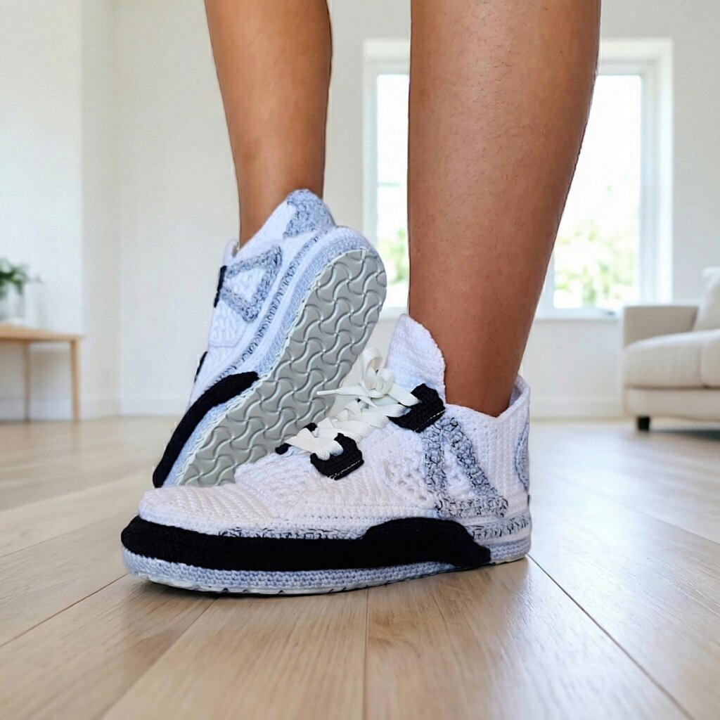 Custom Jordan Crochet Sneakers - view 4