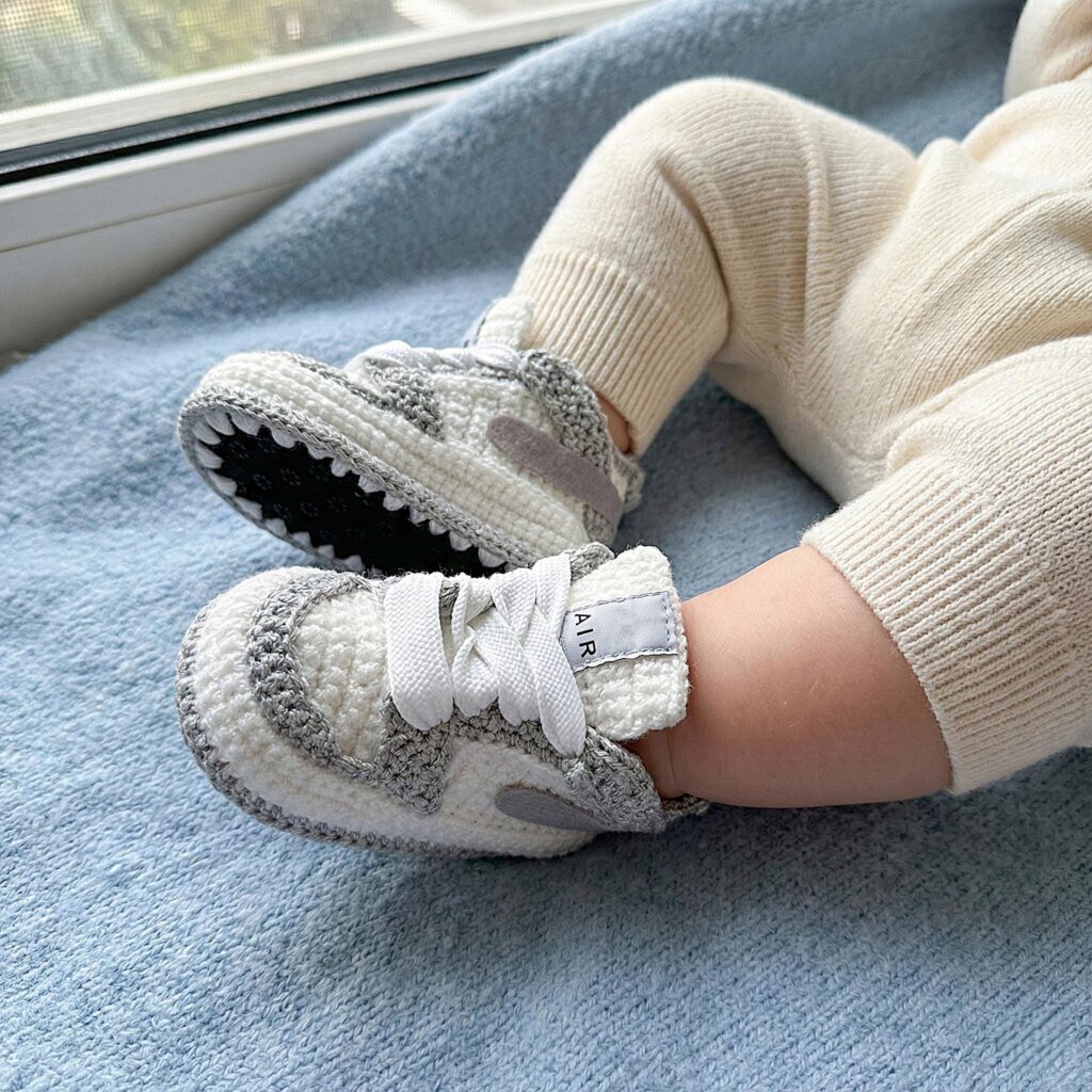 Crochet Baby Jordan Sneakers - view 3