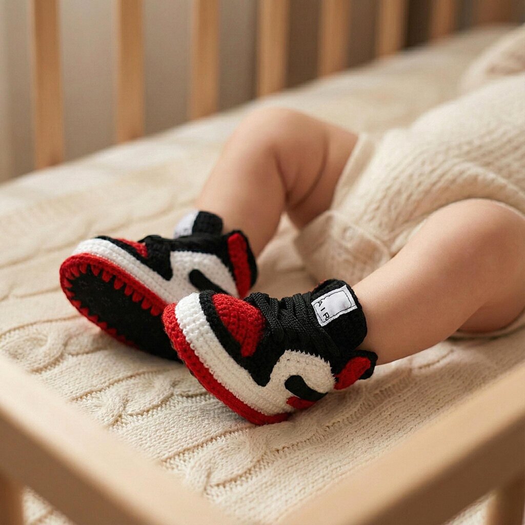 Crochet Baby Jordan Sneakers - view 4