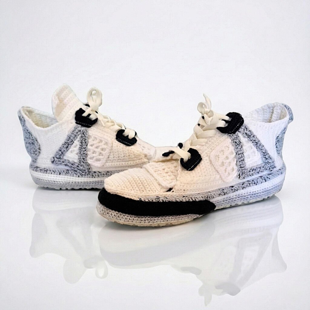 Custom Jordan Crochet Sneakers - view 3