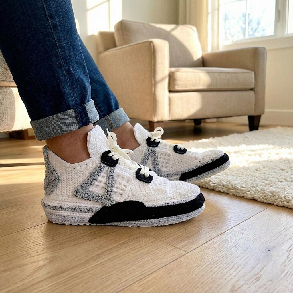 Custom Jordan Crochet Sneakers - view 2