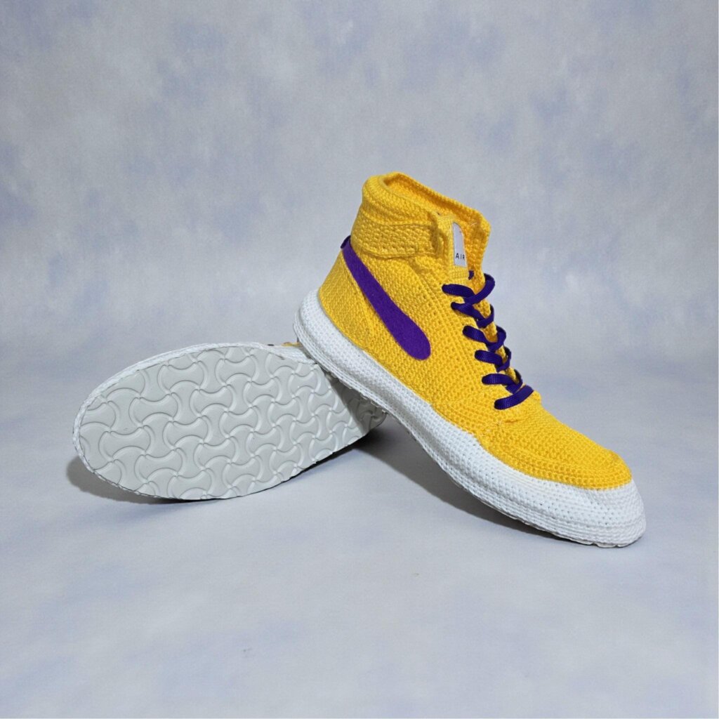 LA Team Colors Crochet Jordan Slippers - view 4