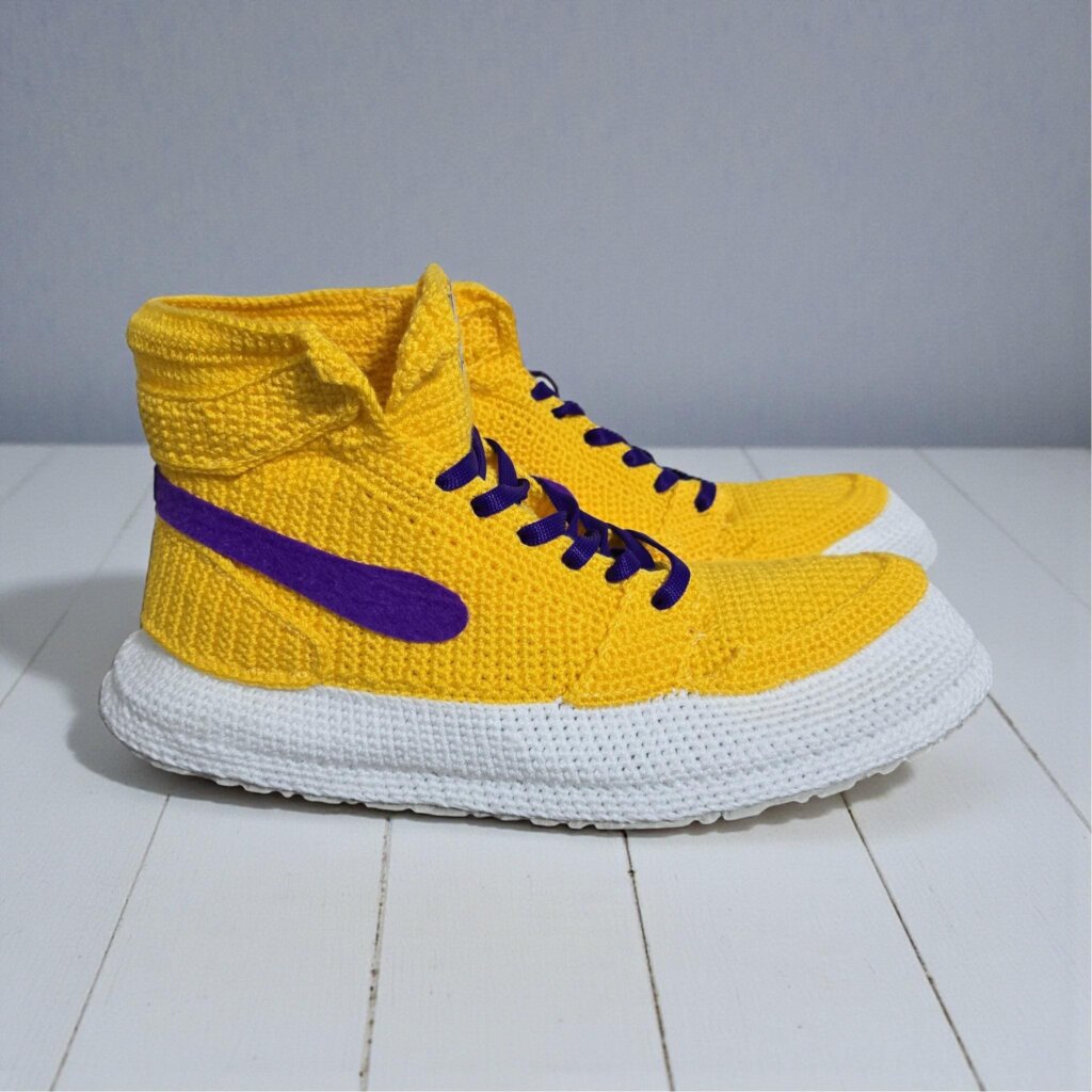 LA Team Colors Crochet Jordan Slippers - view 2